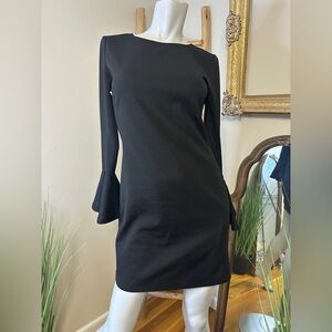 Blush Boutique Black Mini Bell Sleeve Dress Medium